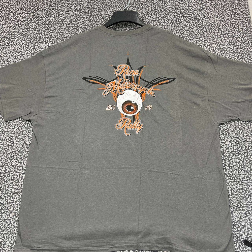 Vintage Reno Motorcycle Rally Shirt Men 3XL Gildan Short Sleeve Deadstock New